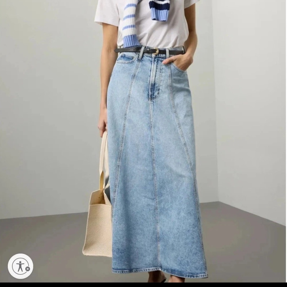 Joe Fresh Light Blue Denim Maxi Skirt